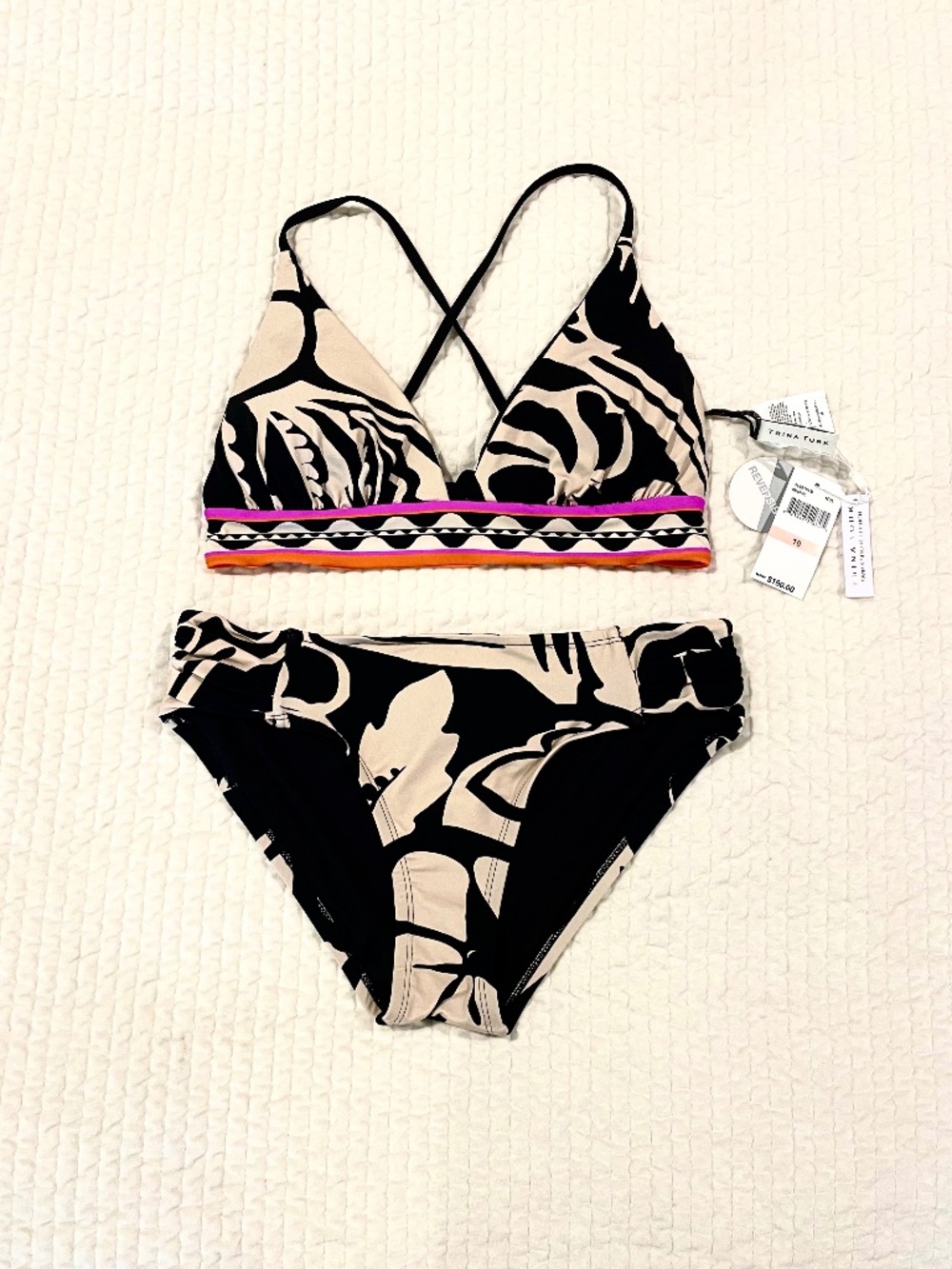 NWT Trina Turk Reversible 2 PC Bikini